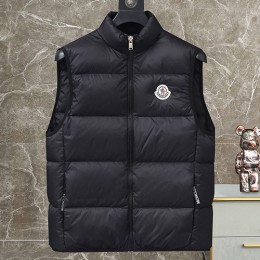 [홍콩명품.MONCLER] 몽클레어 25SS 로고 다운 패딩 조끼 베스트 (블랙), BM23665, HH, 레플리카의류,미러급사이트
