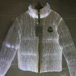 [홍콩명품.MONCLER] 몽클레어 25SS 로고 팜엔젤스 라이트 장식 다운 패딩 자켓 (화이트), BM23666, HH, 레플리카의류,미러급사이트