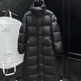 [홍콩명품.MONCLER] 몽클레어 25SS 로고 여성 구스다운 패딩 후드 롱 코트 자켓 (2컬러), BM23754, KSM, 레플리카의류,미러급사이트