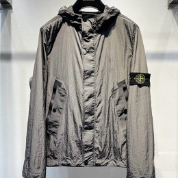 [홍콩명품.Stone Island] 스톤아일랜드 25SS 로고 탈부착 후드 바람막이 자켓 (2컬러), BM23788, HH, 레플리카의류,미러급사이트