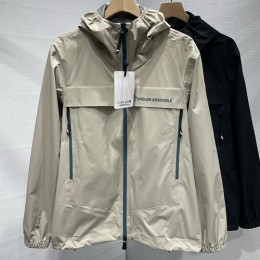 [홍콩명품.MONCLER] 몽클레어 25SS 로고 Grenoble 후드 바람막이 자켓 (베이지), BM23876, JL, 레플리카의류,미러급사이트