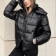 [홍콩명품.MONCLER] 몽클레어 25SS 로고 여성 후드 다운 패딩 자켓 (블랙), BM23900, MC, 레플리카의류,미러급사이트