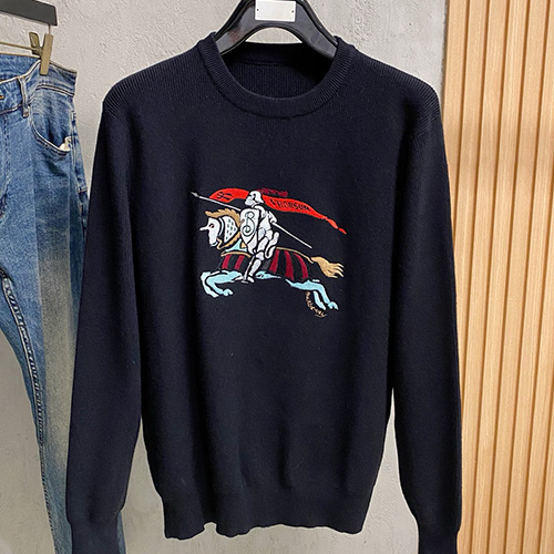 [가격문의][홍콩명품.Burberry] 버버리 25SS 로고 그래픽 자수 니트 스웨터 (3컬러), BM23932, 레플리카의류,미러급사이트