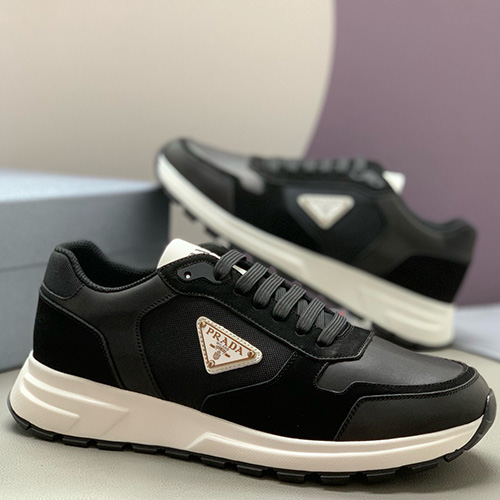 [가격문의][홍콩명품,PRADA] 프라다 25SS 삼각로고 Prax 스니커즈 운동화 (블랙), SE5879, PMD, 명품스니커즈,운동화,구두,로퍼,하이탑,신발