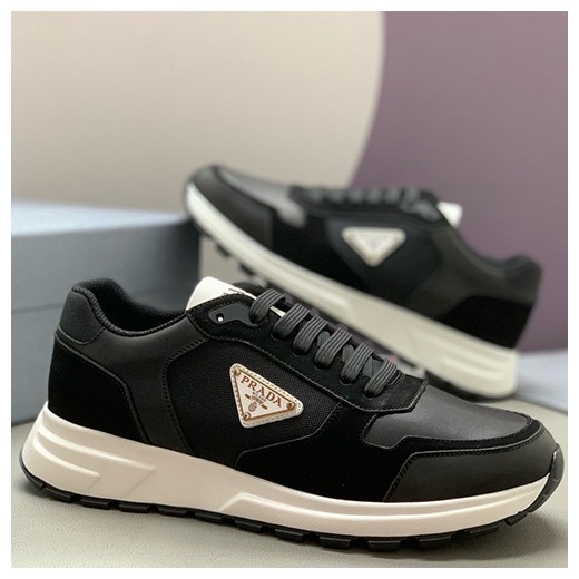 [홍콩명품,PRADA] 프라다 25SS 삼각로고 Prax 스니커즈 운동화 (블랙), SE5879, PMD, 명품스니커즈,운동화,구두,로퍼,하이탑,신발