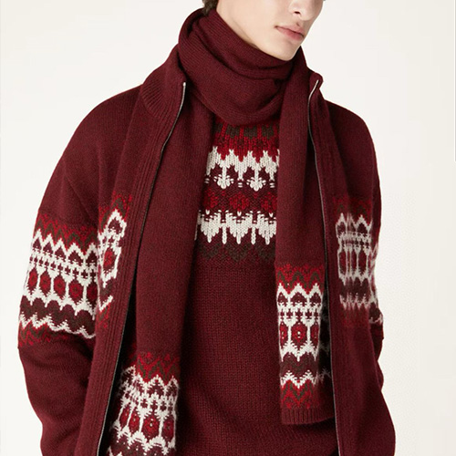 [홍콩명품.Loro Piana] 로로피아나 25SS 로고 190-30 스카프 머플러 (레드), ET3238, BR, 홍콩명품의류,구매대행,온라인명품