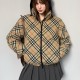 [가격문의][홍콩명품.Burberry] 버버리 25SS 로고 여성 체크패턴 후드 다운 패딩 자켓 (베이지), BM24025, MC, 레플리카의류,미러급사이트