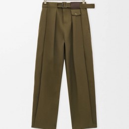 [가격문의][홍콩명품.LOUIS VUITTON] 루이비통 25SS 로고 여성 오버핏 팬츠 바지 (카키), BM24026, MC, 레플리카의류,미러급사이트