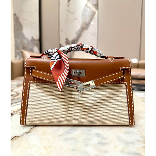 [가격문의][홍콩명품.Hermes] 에르메스 25SS 로고 KELLY 22 토트백 핸드백 (브라운-베이지), BGM5372, BDA, 홍콩명품가방,명품쇼핑몰,크로스백,핸드백,구매대행