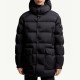[홍콩명품.MONCLER] 몽클레어 25SS 로고 후드 다운 패딩 자켓 (블랙), BM24027, KSM, 레플리카의류,미러급사이트