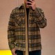 [홍콩명품.Burberry] 버버리 25SS 로고 체크패턴 솜패딩 남방 셔츠 (카라멜), BM24056, KK, 레플리카의류,미러급사이트