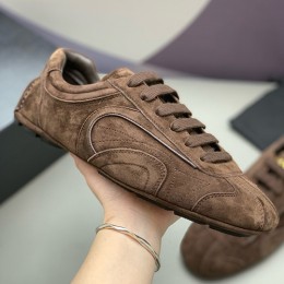 [홍콩명품,PRADA] 프라다 25SS 로고 레더 가죽 스니커즈 운동화 (브라운), SE5893, PMD, 명품스니커즈,운동화,구두,로퍼,하이탑,신발