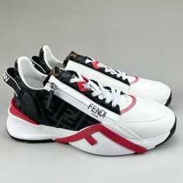 [홍콩명품,FENDI] 펜디 25SS 로고 FLOW 스니커즈 운동화 (화이트-블랙), SE5950, S3, 명품스니커즈,운동화,구두,로퍼,하이탑,신발