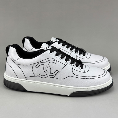 [홍콩명품.CHANEL] 샤넬 25SS 로고 캔버스 스니커즈 운동화 (2컬러), SE5966, S3, 명품스니커즈,운동화,구두,로퍼,하이탑,신발