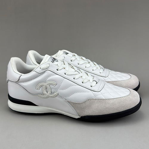 [홍콩명품.CHANEL] 샤넬 25SS 로고 레더 가죽 스니커즈 운동화 (2컬러), SE5968, S3, 명품스니커즈,운동화,구두,로퍼,하이탑,신발