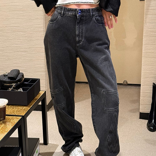 [홍콩명품.CHANEL] 샤넬 25SS 로고 여성 데님 팬츠 진 청바지 (2컬러), BM24099, TBG, 레플리카의류,미러급사이트