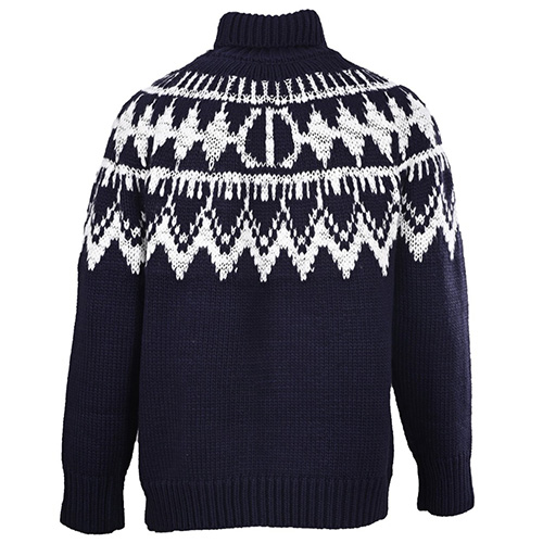 [홍콩명품,Christian Dior] 디올 25SS 로고 패턴 하이넥 니트 스웨터 (네이비), BM24128, KB, 레플리카의류,미러급사이트