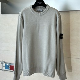 [홍콩명품.Stone Island] 스톤아일랜드 25SS 로고 탈부착 니트 스웨터 (2컬러), BM24130, KB, 레플리카의류,미러급사이트