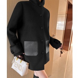 [홍콩명품,FENDI] 펜디 25SS 로고 여성 후드 코트 자켓 (블랙), BM24154, MC, 레플리카의류,미러급사이트