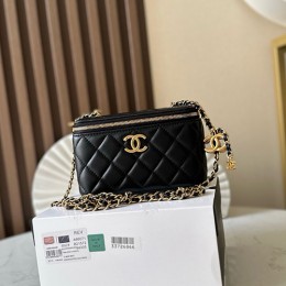 [홍콩명품.CHANEL] 샤넬 25SS 로고 퀄팅 레더 가죽 박스백 크로스백 (블랙-금장), BGM5468, YF, 홍콩명품가방,명품쇼핑몰,크로스백,핸드백,구매대행