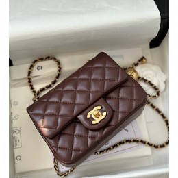 [홍콩명품.CHANEL] 샤넬 25SS 로고 퀄팅 레더 가죽 크로스백 (브라운-금장), BGM5477, YF, 홍콩명품가방,명품쇼핑몰,크로스백,핸드백,구매대행