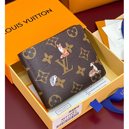 [홍콩명품.LOUIS VUITTON] 루이비통 25SS 로고 모노그램 포레스트 멀티플 월릿 반지갑 M27057 (브라운), BGM5509, BDA, 명품지갑,홍콩명품,사이트,명품쇼핑몰