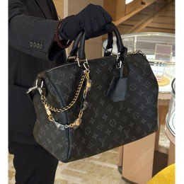 [가격문의][홍콩명품.LOUIS VUITTON] 루이비통 25SS 로고 스피디 소프트 30 모노그램 이클립스 블랙 M15102, BGM5519, BDA, 홍콩명품가방,명품쇼핑몰,크로스백,핸드백,구매대행