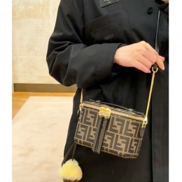 [홍콩명품,FENDI] 펜디 25SS 로고 FF패턴 핸드백 크로스백 (브라운), BGM5544, BDA, 홍콩명품가방,명품쇼핑몰,크로스백,핸드백,구매대행