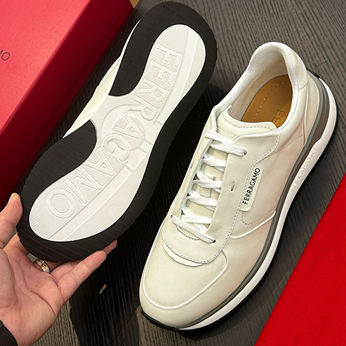 [홍콩명품.FERRAGAMO] 페레가모 25SS 로고 레더 가죽 스니커즈 운동화 (6컬러), SE6018, S2, 명품스니커즈,운동화,구두,로퍼,하이탑,신발