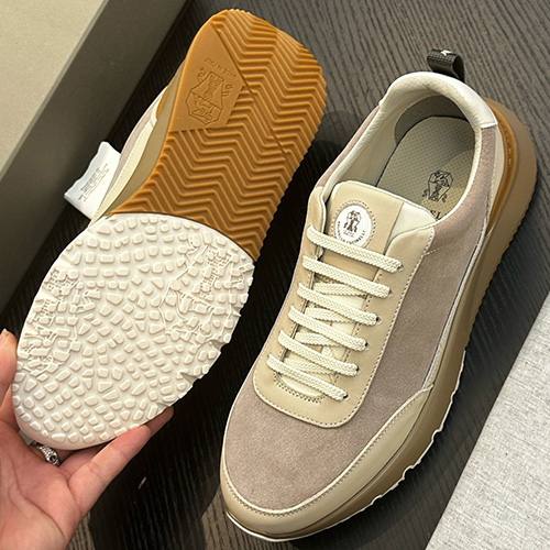 [홍콩명품.Brunello Cucinelli ] 브루넬로 쿠치넬리 25SS 로고 레더 가죽 스니커즈 운동화 (6컬러), SE6024, S2, 명품스니커즈,운동화,구두,로퍼,하이탑,신발