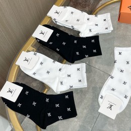[홍콩명품.LOUIS VUITTON] 루이비통 26SS 로고 명품 브랜드 모음 선물용 덧신 양말 5종, ET3247, JX, 홍콩명품의류,구매대행,온라인명품