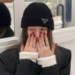 [홍콩명품,PRADA] 프라다 26SS 삼각로고 비니 모자 (2컬러), CA0411, JL, 명품레플리카 모자 캡 남자여자