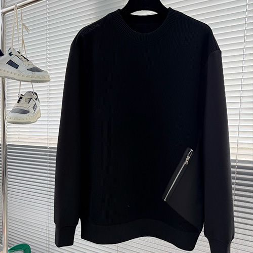 [홍콩명품,PRADA] 프라다 26SS 로고 레이어드 니트 스웨터 (2컬러), BM24364, 레플리카의류,미러급사이트