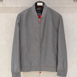 [홍콩명품, KITON] 키톤 26SS 로고 봄버 자켓 (그레이), BM24370, 레플리카의류,미러급사이트