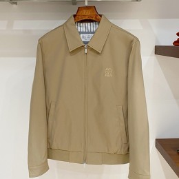 [홍콩명품.Brunello Cucinelli ] 브루넬로 쿠치넬리 26SS 로고 자수 카라 봄버 자켓 (2컬러), BM24377, 레플리카의류,미러급사이트