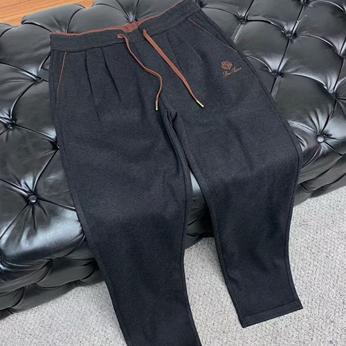 [홍콩명품.Loro Piana] 로로피아나 26SS 로고 자수 캐시미어 조거 팬츠 바지 (2컬러), BM24390, 레플리카의류,미러급사이트