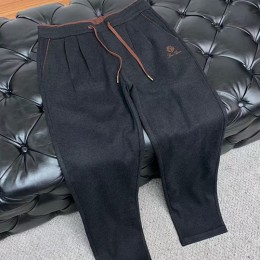 [홍콩명품.Loro Piana] 로로피아나 26SS 로고 자수 캐시미어 조거 팬츠 바지 (2컬러), BM24390, 레플리카의류,미러급사이트