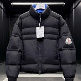 [홍콩명품.MONCLER] 몽클레어 26SS 로고 터틀넥 다운 패딩 자켓 (블랙), BM24403, 레플리카의류,미러급사이트