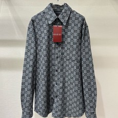 [홍콩명품.Gucci] 구찌 26SS 로고 GG수프림 울 남방 셔츠 (그레이), BM24408, 레플리카의류,미러급사이트