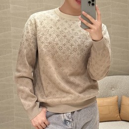[홍콩명품.LOUIS VUITTON] 루이비통 26SS 로고 모노그램 니트 스웨터 1AJTX7 (베이지), BM24423, KB, 레플리카의류,미러급사이트