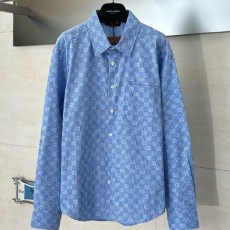 [홍콩명품.Gucci] 구찌 26SS 로고 GG수프림 남방 셔츠 (스카이블루), BM24437, KB, 레플리카의류,미러급사이트
