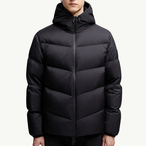 [홍콩명품.MONCLER] 몽클레어 26SS 로고 후드 구스다운 패딩 자켓 (블랙), BM24456, JL, 레플리카의류,미러급사이트