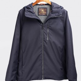 [홍콩명품.Loro Piana] 로로피아나 26SS 로고 캐시미어 후드 바람막이 자켓 (네이비), BM24457, JL, 레플리카의류,미러급사이트