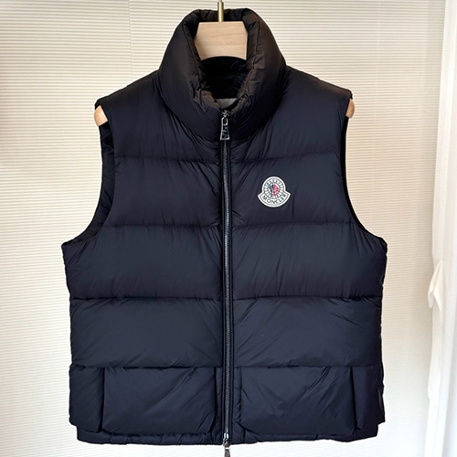 [홍콩명품.MONCLER] 몽클레어 26SS 로고 다운 패딩 조끼 베스트 (블랙), BM24469, HH, 레플리카의류,미러급사이트