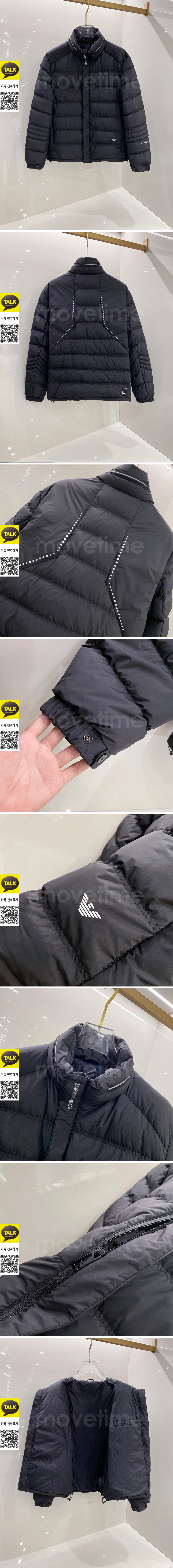 [홍콩명품.ARMANI] 알마니 26SS 로고 다운 패딩 자켓 (블랙), BM24475, HH, 레플리카의류,미러급사이트