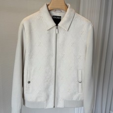 [홍콩명품.ZEGNA] 제냐 26SS 로고 레더 가죽 카라 봄버 자켓 (4컬러), BM24480, HH, 레플리카의류,미러급사이트