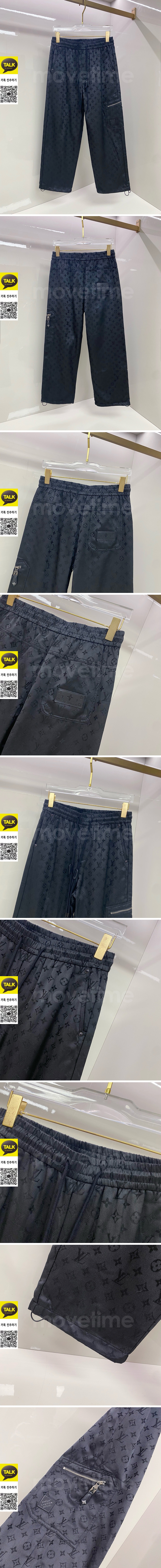 [홍콩명품.LOUIS VUITTON] 루이비통 26SS 로고 모노그램 조거 팬츠 바지 (블랙), BM24482, HH, 레플리카의류,미러급사이트