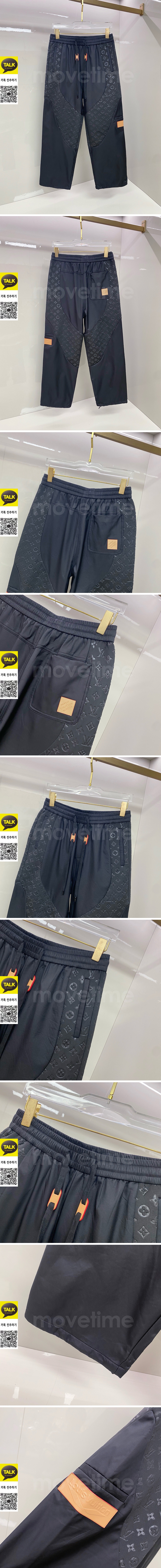 [홍콩명품.LOUIS VUITTON] 루이비통 26SS 로고 모노그램 조거 팬츠 바지 (블랙), BM24483, HH, 레플리카의류,미러급사이트