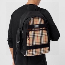 [홍콩명품.Burberry] 버버리 26SS 로고 채크패턴 백팩 (블랙), BGM5588, BC, 홍콩명품가방,명품쇼핑몰,크로스백,핸드백,구매대행