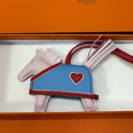 [홍콩명품.Hermes] 에르메스 26SS 로고 Rodeo 백참 (핑크-블루), BGM5598, H3, 홍콩명품가방,명품쇼핑몰,크로스백,핸드백,구매대행